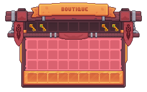 Visuel de l'inventaire des clés de la boutique en jeu