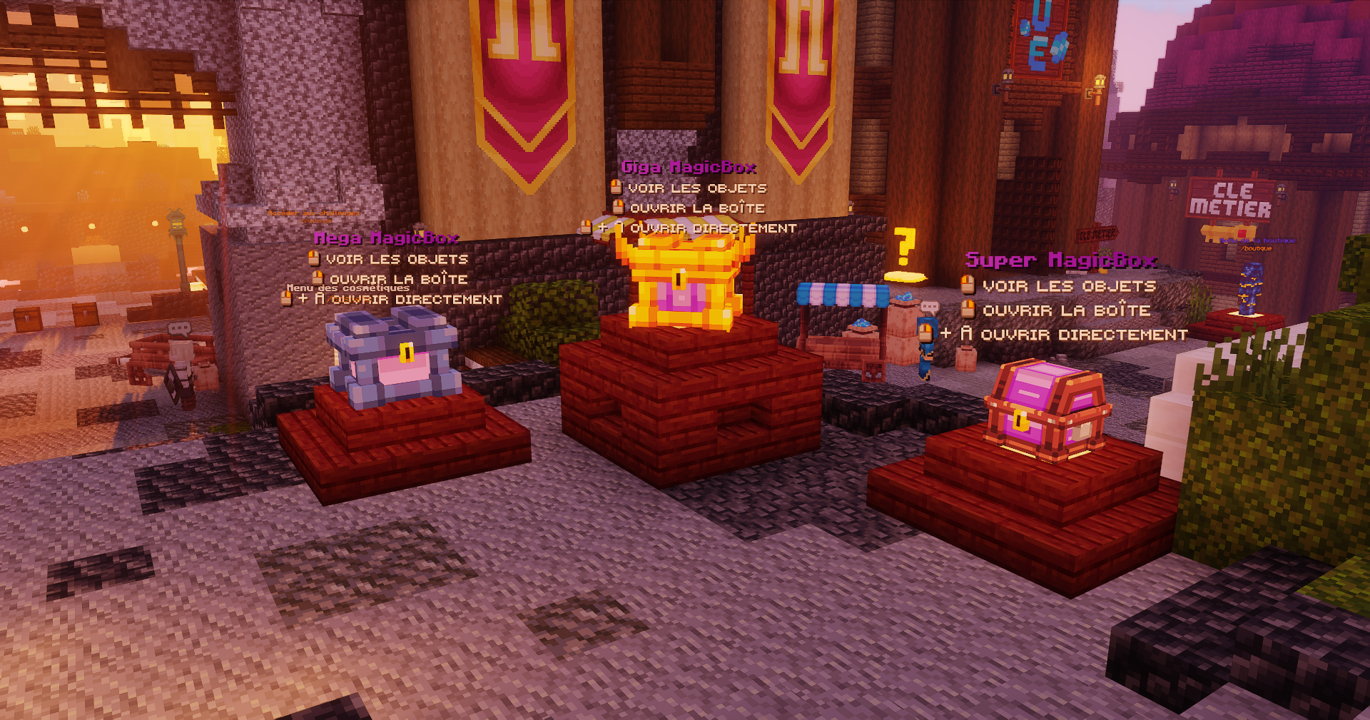 Visuel de l'emplacement des MagicBox