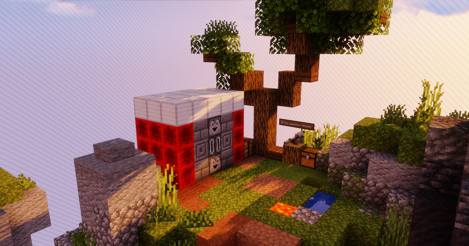 Visuel d'un multiblock cobblegen amélioré au niveau 2