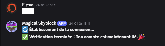 Exemple du type de message envoyé par le bot