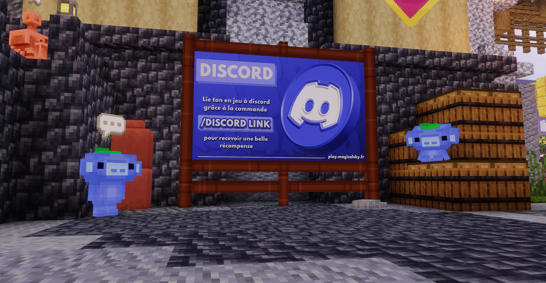 Voici notre super peluche Wumpus et un vrai Wumpus qui te donnera d'autres informations !