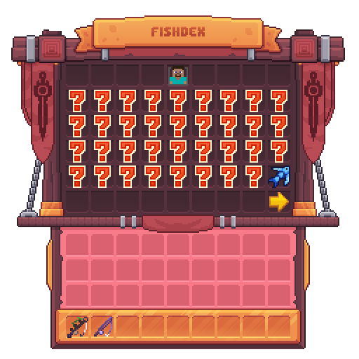 Visuel de l'inventaire du fishdex