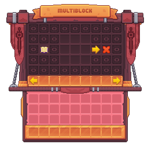 Visuel de l'interface du multiblock établi