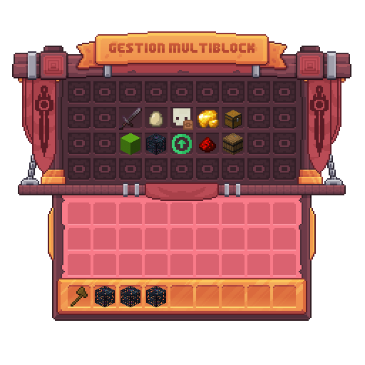 Interface du multiblock à spawner