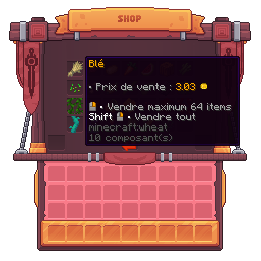 Visuel montrant comment vendre tous les objets d'une même catégorie